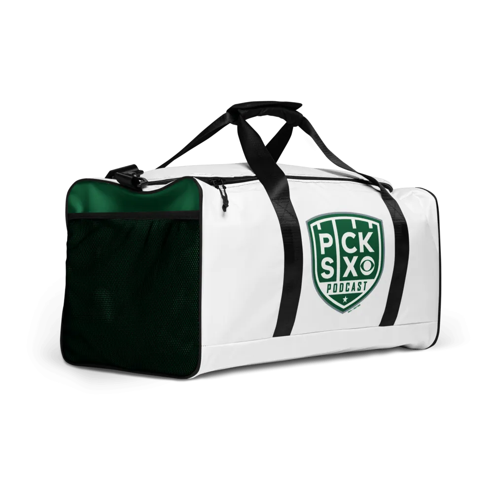 Pick Six Podcast Logo Duffle Bag