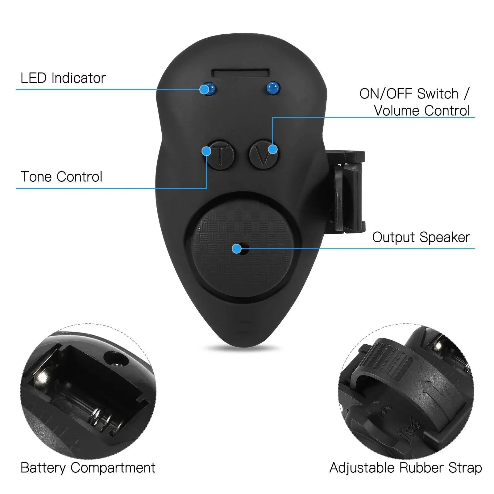 Portable Electronic Fishing Bite Alarm Excellent Alarm Fishing Alarm Night Fishing Smart Reminder Bite Alarm Night Fishing