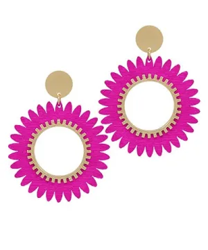 Round Lattice Earrings