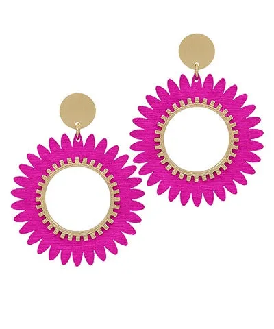 Round Lattice Earrings