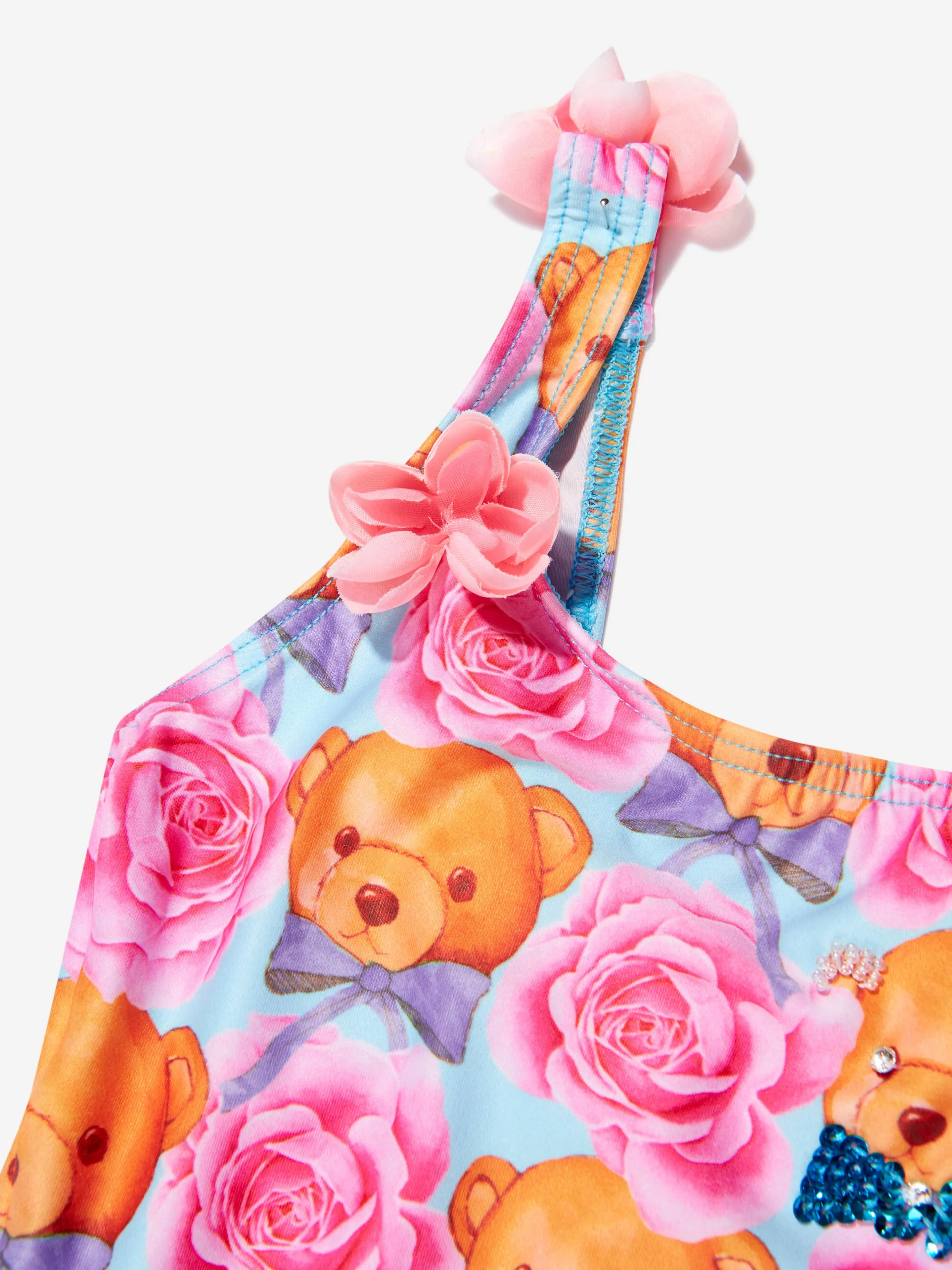 Selini Action Girls Teddy And Rose Swimsuit in Blue