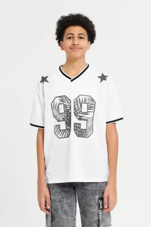 Senior Boys White Goat T-Shirt