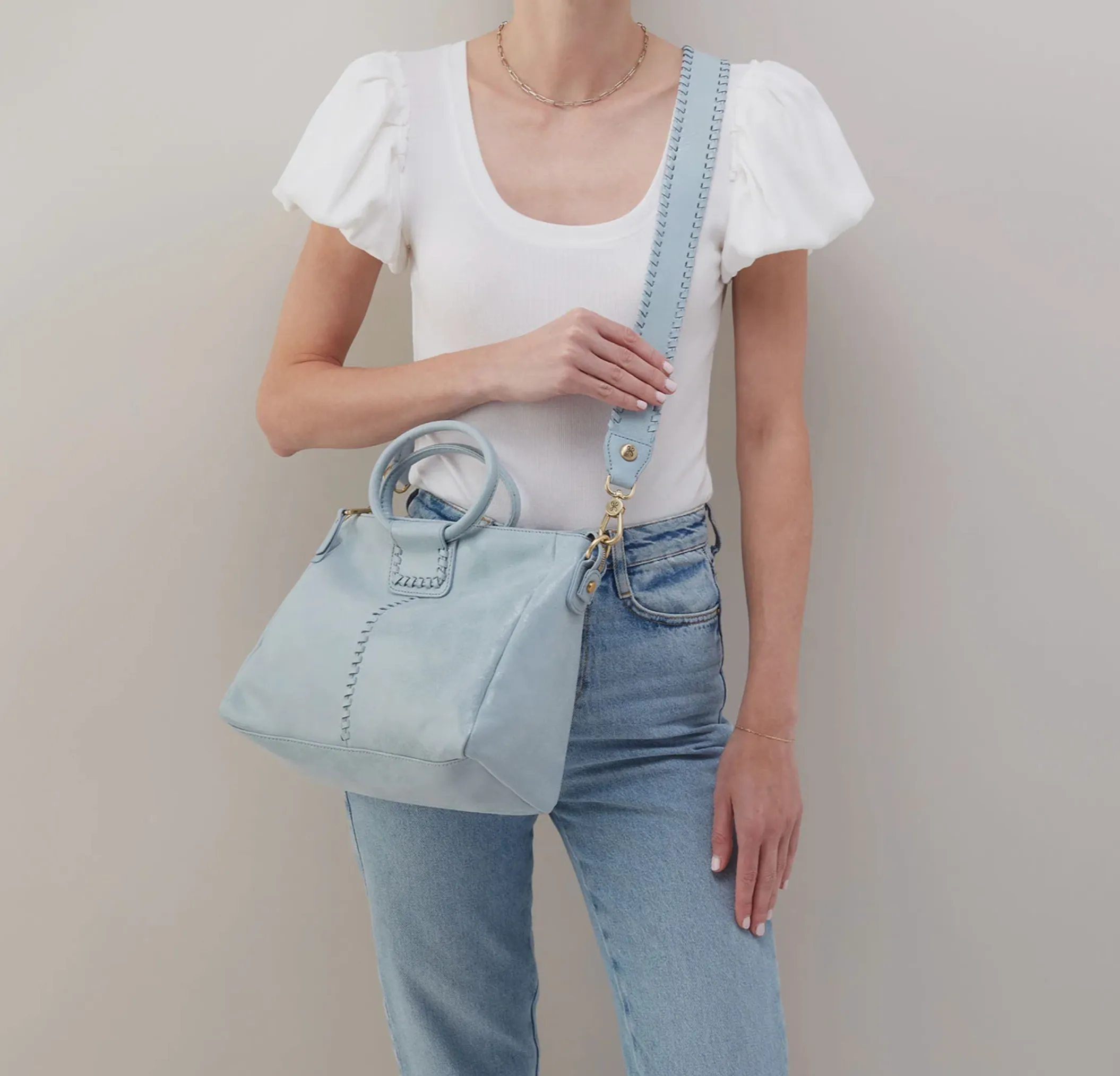 Sheila Medium Satchel by HOBO | Sky