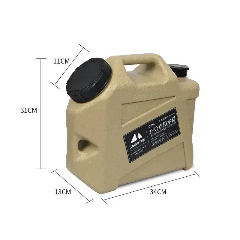 ShineTrip Camping Portable Water Bucket with Faucet Outdoor Portable Car mounted Large Capacity Food Grade Water Storage Bucket