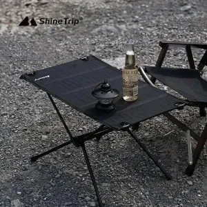 ShineTrip Outdoor Portable Cloth Folding Table Multifunctional Aluminum Alloy Picnic Camping Lightweight Table ﻿