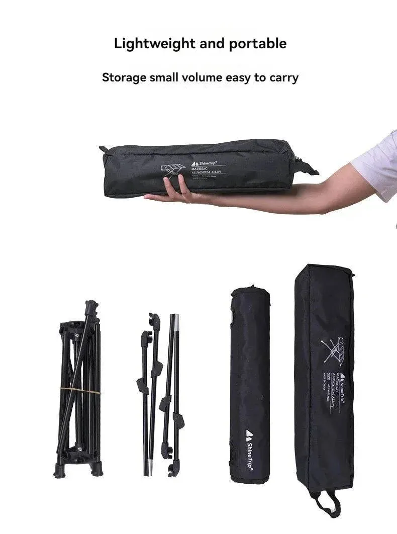 ShineTrip Outdoor Portable Cloth Folding Table Multifunctional Aluminum Alloy Picnic Camping Lightweight Table ﻿