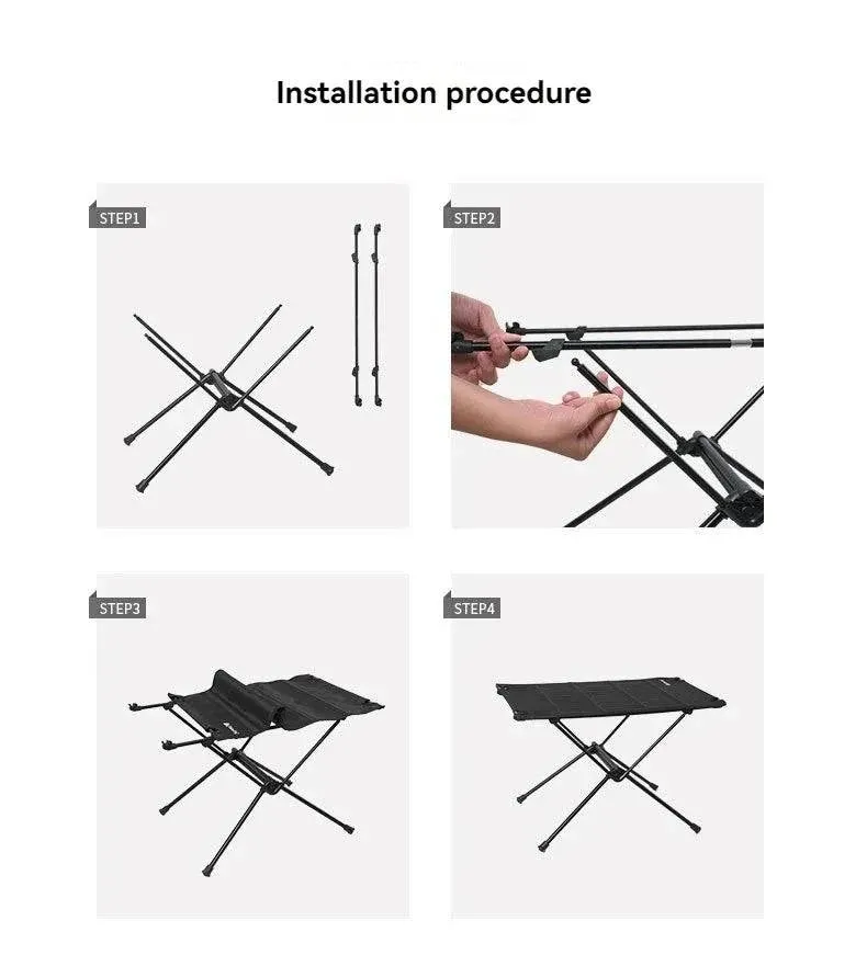 ShineTrip Outdoor Portable Cloth Folding Table Multifunctional Aluminum Alloy Picnic Camping Lightweight Table ﻿