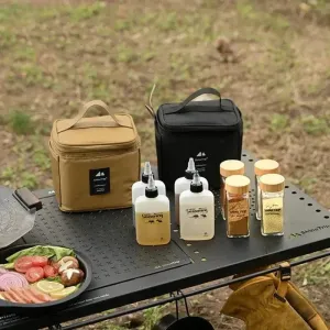 Shinetrip Outdoor Seasoning Bottle Set Storage Bag Portable Sealing Oil Bottle Combination Set Travel BBQ Camping Supplies