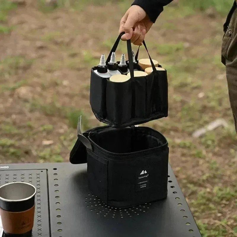 Shinetrip Outdoor Seasoning Bottle Set Storage Bag Portable Sealing Oil Bottle Combination Set Travel BBQ Camping Supplies