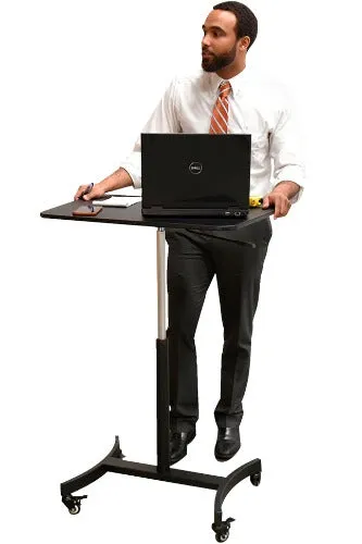 Victor High Rise Mobile Adjustable Desk Cart