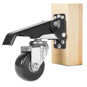 WEN CA2580 600-Pound Capacity 2.5-Inch Diameter Wheels Retractable Workbench Casters, 4 Pack