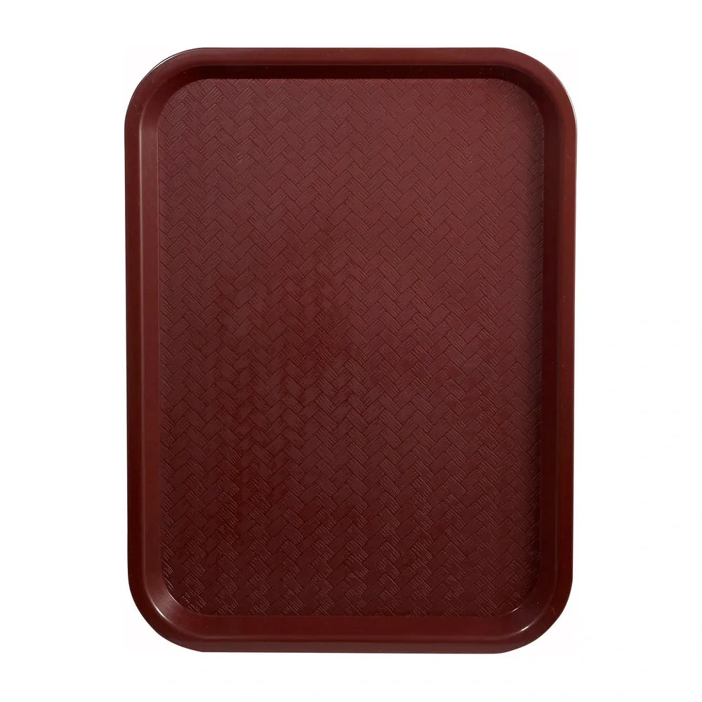 Winco FFT-1216U Fast Food Tray, 12" x 16", Burgundy