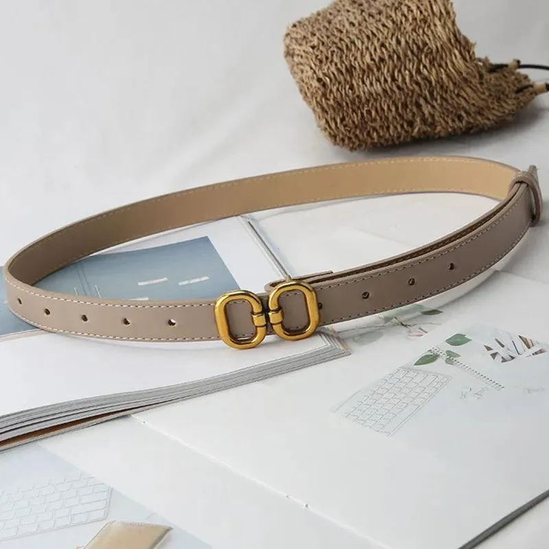 Women's Stylish PU Leather Belt: Chic Metal Buckle for Fashionable Outfits
