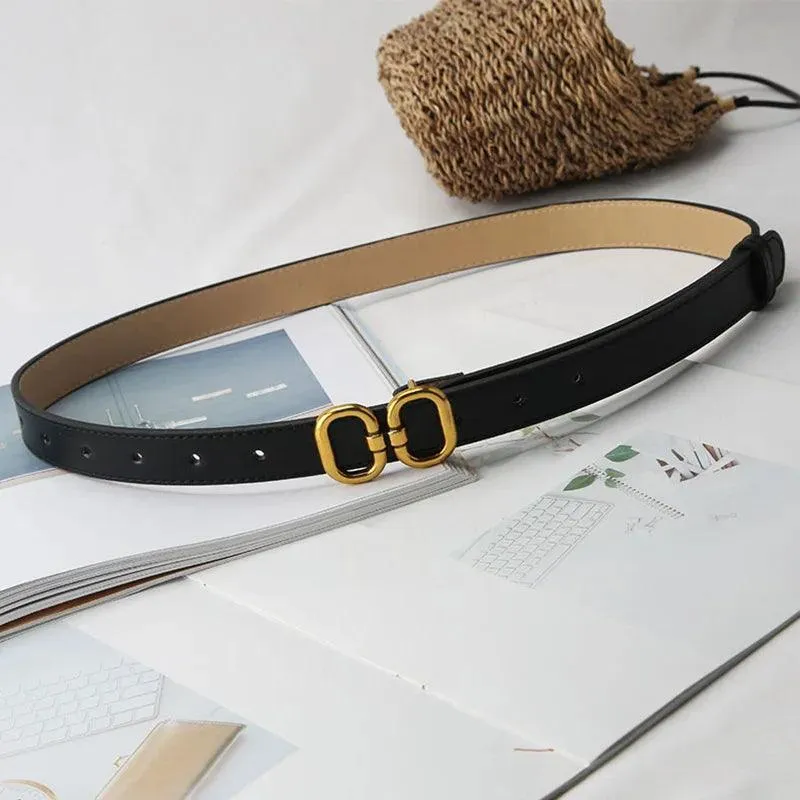 Women's Stylish PU Leather Belt: Chic Metal Buckle for Fashionable Outfits