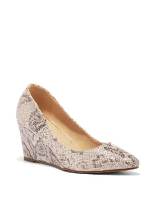 Yara Wedge - Snake-Print
