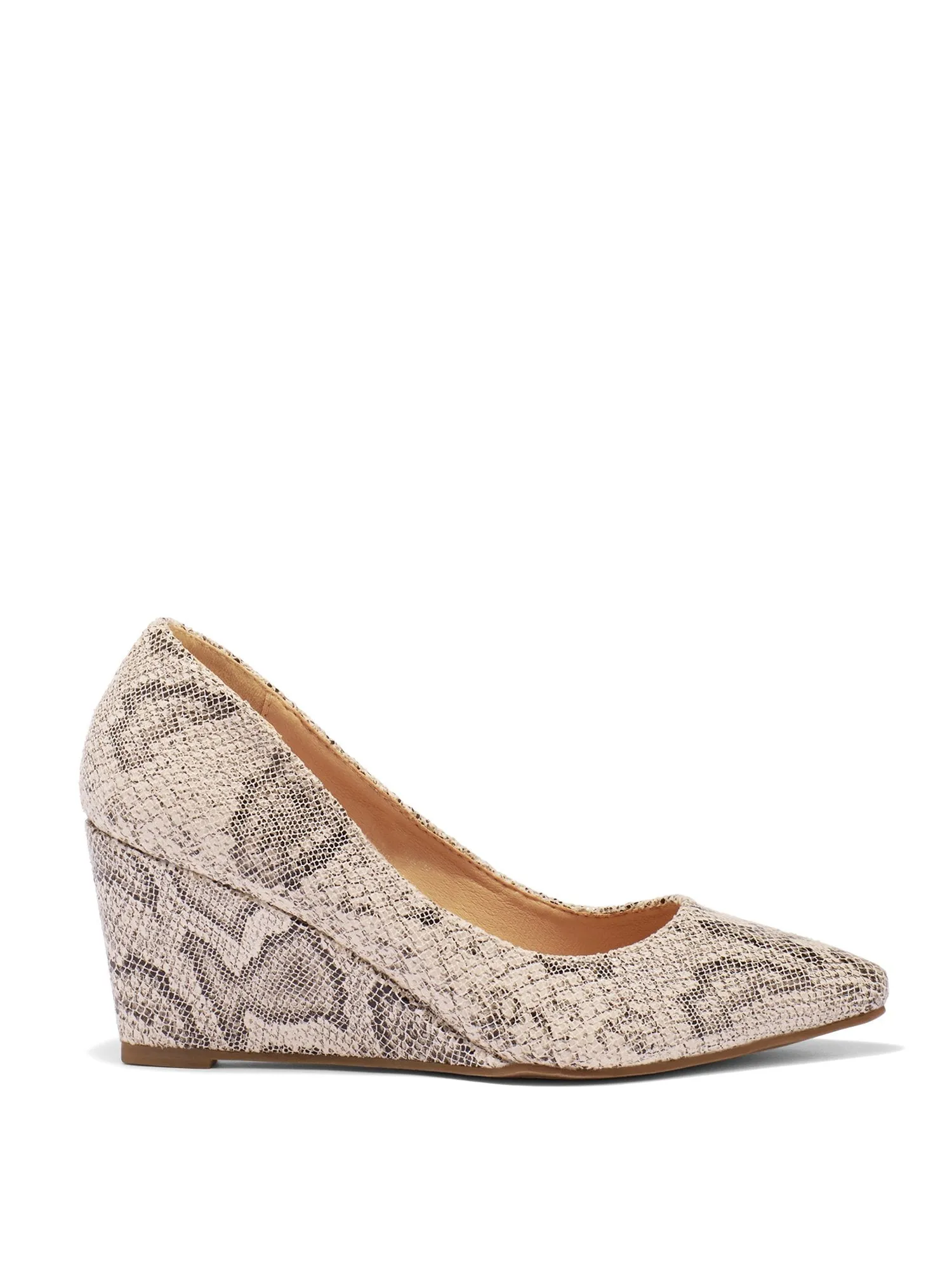Yara Wedge - Snake-Print